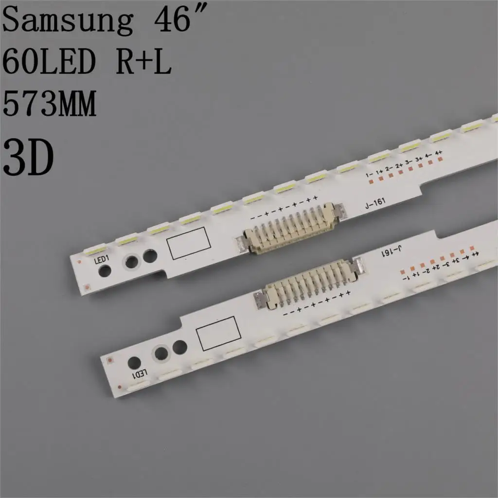 New Kit 2 PCS 60LED 572mm LED Backlight strip For Samsung UA46ES5500R SLED 2012SVS46 7032NNB LEFT60 RIGHT60 3D | Лампы и освещение