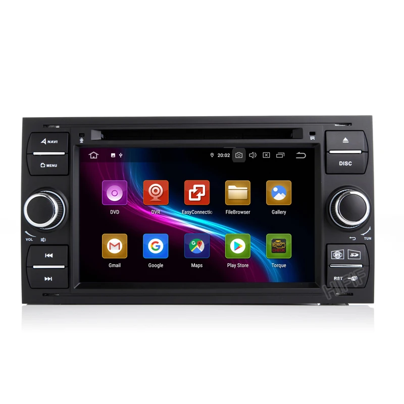 Clearance DSP 7" in dash 2 din Android 9.0 Car DVD Player Car GPS stereo OBD2 for Ford C-Max Fiesta Fusion Kuga Mondeo Focus with radio 1