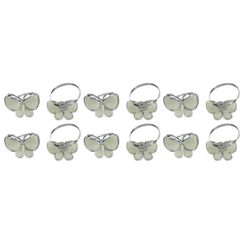 

12 Pcs Butterfly Napkin Rings Napkin Holders Gifts for Wedding Easter Festival Home Kitchen Hotel Dinner Party and Table Decorat