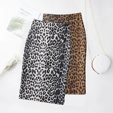 DeRuiLaDy/Новинка года; женские облегающие мини-юбки с высокой талией и леопардовым принтом; элегантная желтая пикантная Женская замшевая юбка офисная в стиле ретро