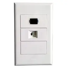 Настенная пластина с портами SC+ RJ45 Белая настенная панель лицевой панели для кабельной системы услуги интегрированная проводка Работает