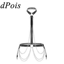 DPOIS женское нижнее белье нагрудный ремень для тела ремни эротические Дамские кожаные цепи талии пряжки ремни подвязки Модные топы Клубная одежда