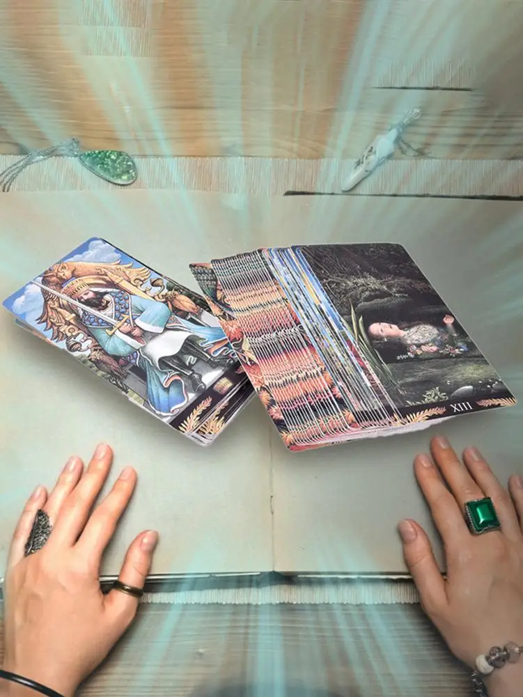 Английский Русалочка Таро колода карты Таро колода настольные игры для семьи вечерние карточные игры развлечения подарок - Цвет: 78 Pre Raphaelite