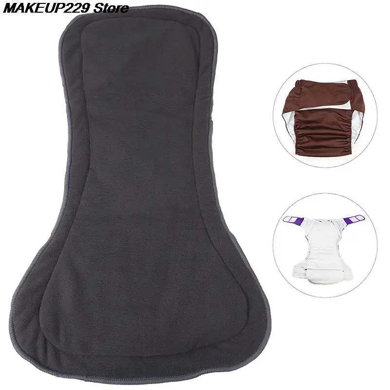 Aacar Reusable Adult Diaper 4layers Bamboo Charcoal Cloth Diaper Insert