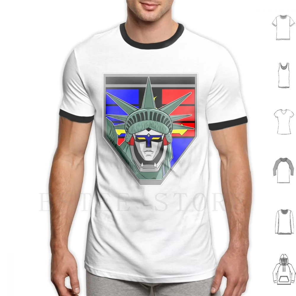 Voltron Liberty T Shirt Diy Big Size 100% Cotton Voltron Liberty 5 Guardian