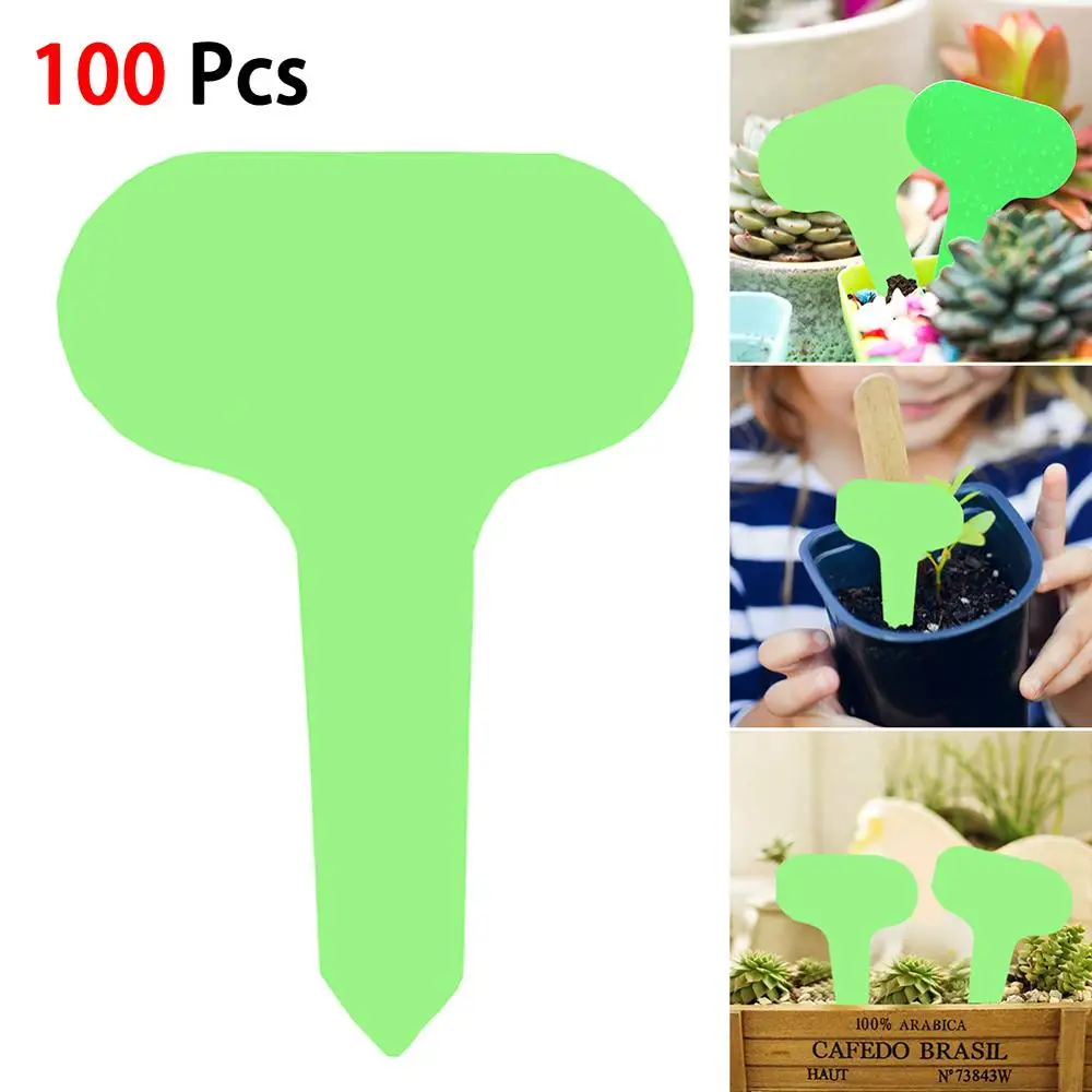 

Gardening Label Waterproof T-shaped Ground Inserting Label PVC Plastic Label Plant Sign