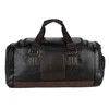 Men Quality Leather Travel Bags Carry on Luggage Duffel Bags Handbag Casual Traveling Tote Large Weekend  4