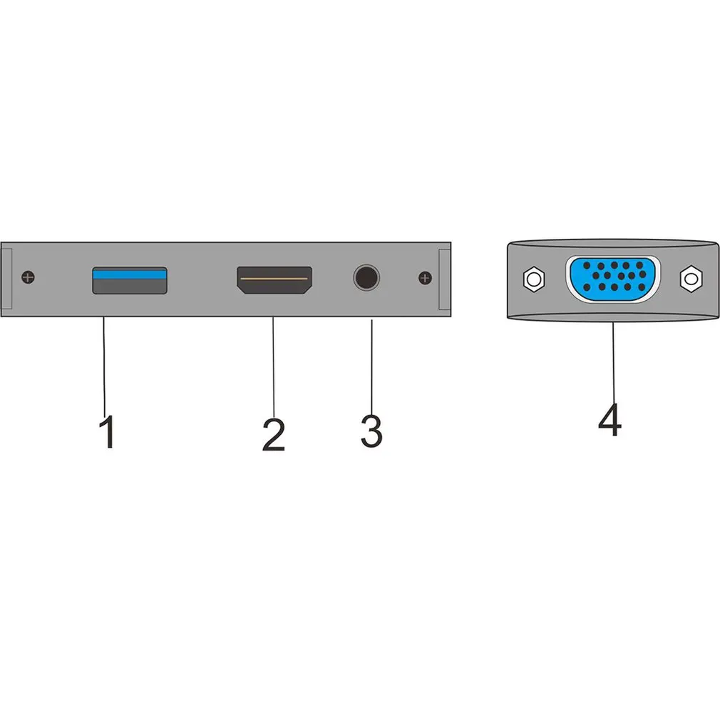 Usb C к Hdmi Vga Аудио адаптер Avedio ссылки Usb 2,0 type C к 1080P Vga 4K Hdmi Цифровой Av адаптер видео конвертер