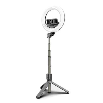 

With Tripod Makeup Professional Adjustable Flashes Desktop Ring Light LED Dimmable Live Streaming Photographic USB Rechargeable