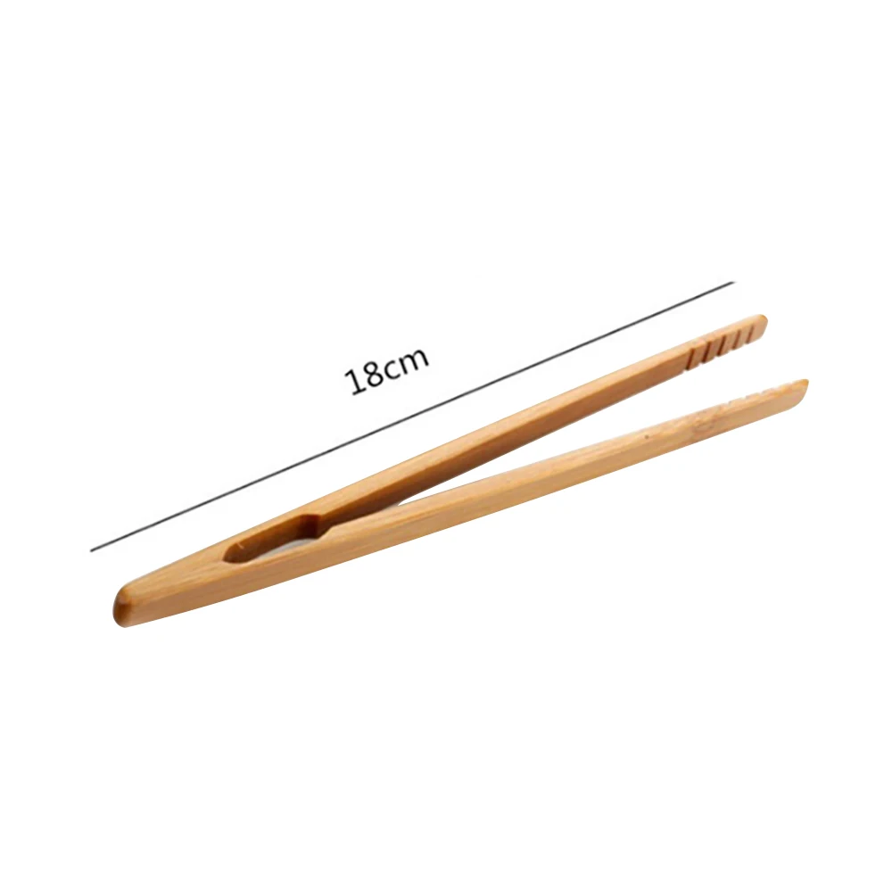 2pcs Bamboo Wood Toast Tongs