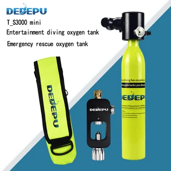 

Mini 500ML diving oxygen tank All aluminum alloy oxygen tank Entertainment diving underwater temporary operation diving respirat