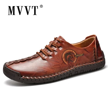 

Plus Size Fashion Men Shoes Split Leather Men Shoes Casual Comfortable Men Loafers Flats Shoes Breathable Shoes Men