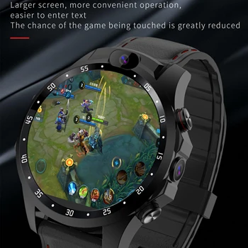 

4G netcom SIM smart watch 3+32GB HD dual camera heart rate monitor 1.6inch IPS big screen support GPS Android 7.1 5MP Smartwatch