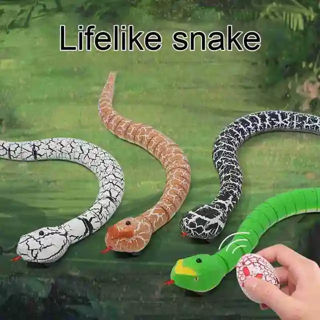 Infrared Tricky Toys Remote Control Rattlesnake Prank Simulation Snake Animal Toy Kids Gift 2