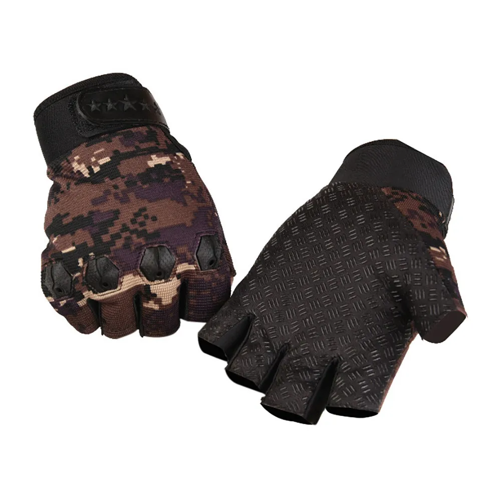 Новые Классические камуфляжные перчатки, мужские перчатки, дышащие, для велоспорта, для спорта на открытом воздухе, дышащие, лоскутные