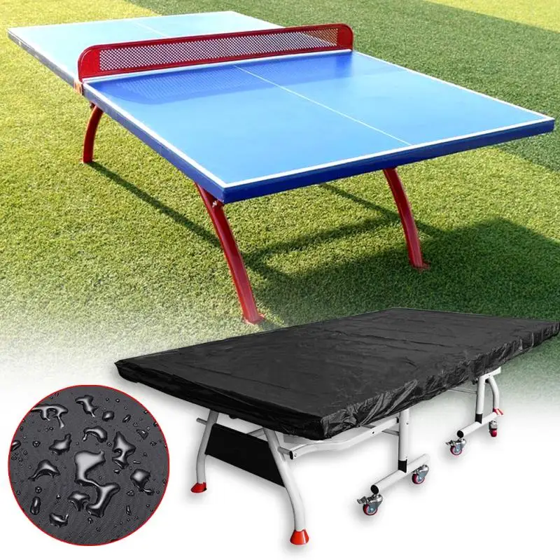 

280*150cm Waterproof Dustproof Table Tennis Cover Ping Pong Table Cover Black