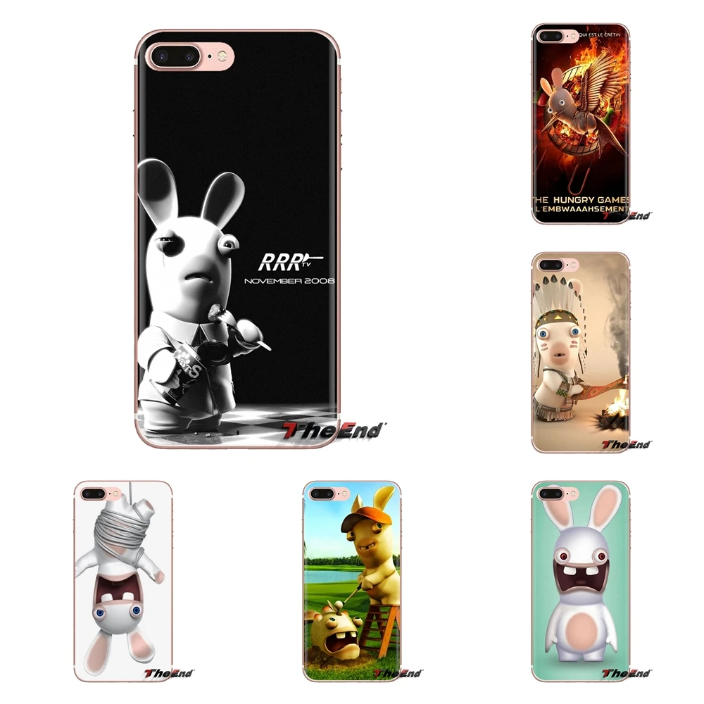 lapin cretin Transparent Soft Shell Covers For Sony Xperia Z Z1 Z2 Z3 Z5 compact M2 M4 M5 E3 T3 XA Aqua LG G4 G5 G3 G2 Mini |