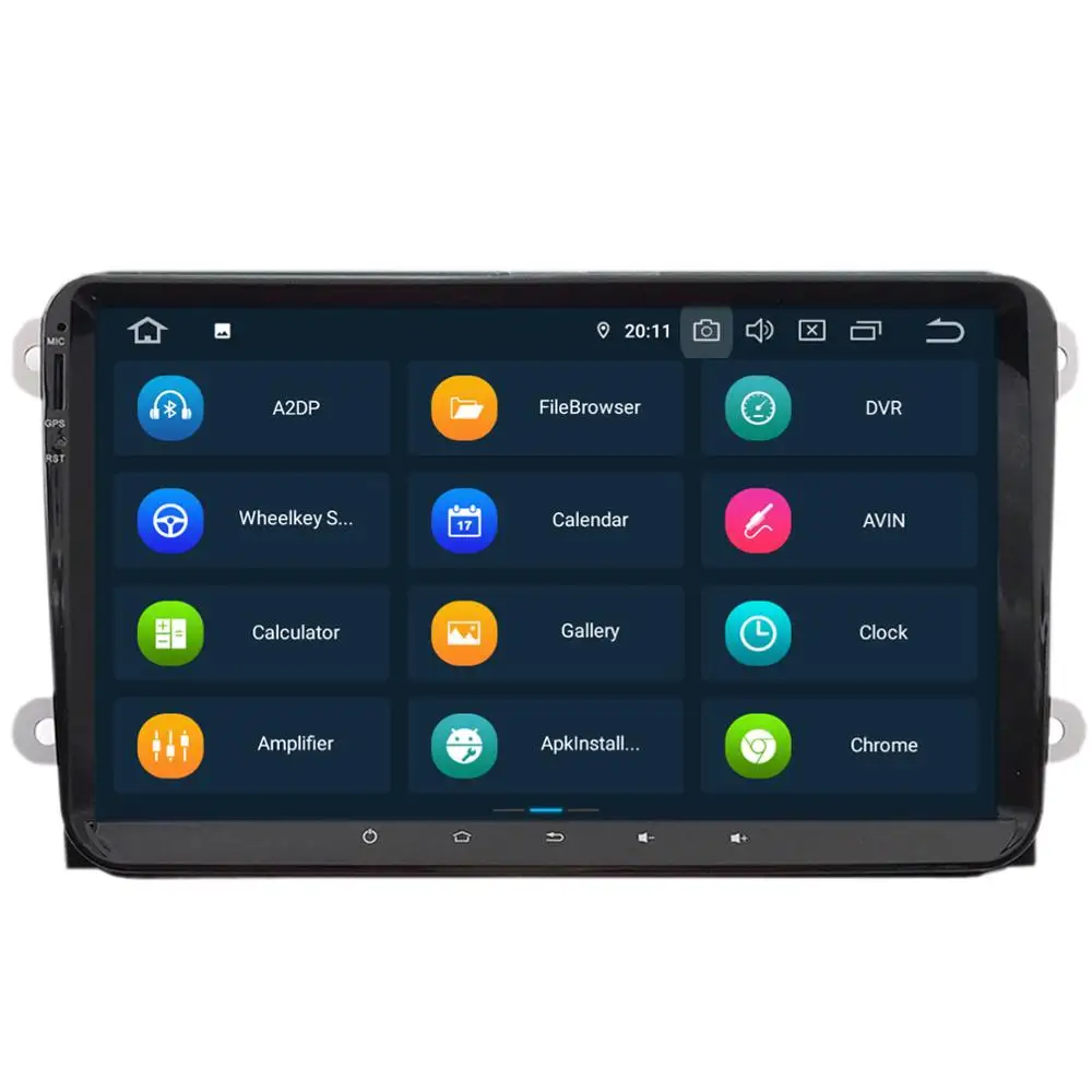Best HFCYJIA 9" 4+64G RAM Android 9.0 Car Radio Stereo For Volkswagen Jetta Polo Golf MK5 MK6 Sharran Tiguan Passat GPS Navi BT WIFI 2