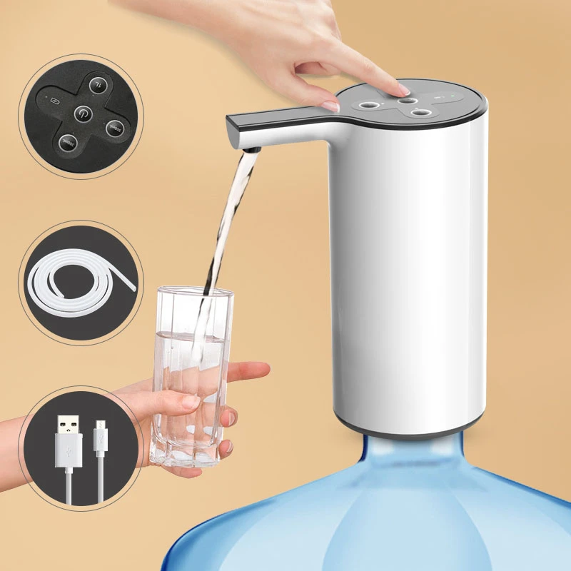Color : Silver Button Dispenser Gallon Bottle Drinker Water pump Automatic Electric Automatic Water Dispenser for Pumping Device Color : Silver Button Dispenser Gallon Bottle Drinker Water pump Automatic Electric Automatic Water Dispenser for Pumping Device