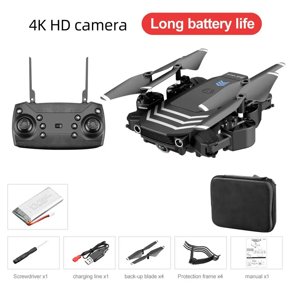 Drone Ls11 Hd Aerial Photography 4K Pixel Dual Camera Four Axis Aircraft Toy Remote Control Aircraft