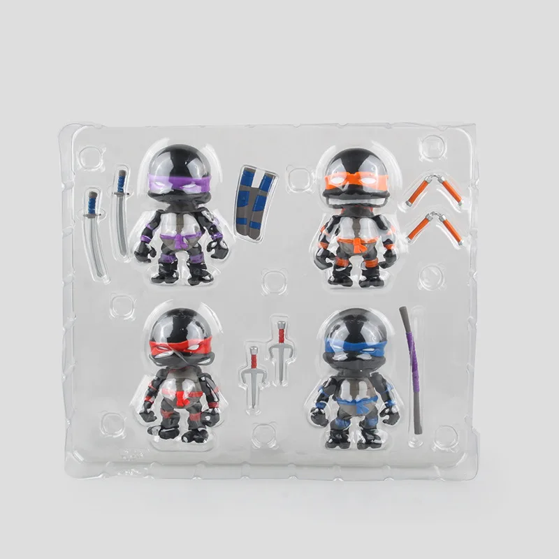 Cute 4-Super Movable Teenage Mutant Ninja Turtles Black Limited Edition Gray Battle Damage Version Two-Selectable Garage Kit