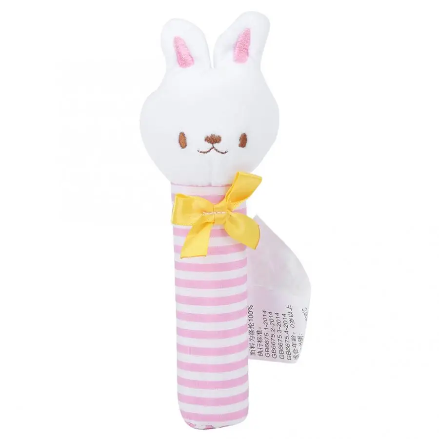 stripe rabbit Питомец кошка собака плюшевая игрушка милый кролик форма со звуковым устройством для молярных зубов играя кусать - Цвет: stripe rabbit
