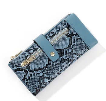 

serpentine Fashion Women Wallets and Purse Wristband Long Female Wallet Clutch Zipper Phone Pocket Card Holder Lady Carteras