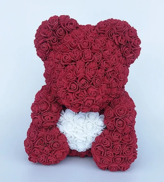 Valentinstag Geschenk Rosenbär 40cm Flower Rose Bear Party Teddy Wedding Party 