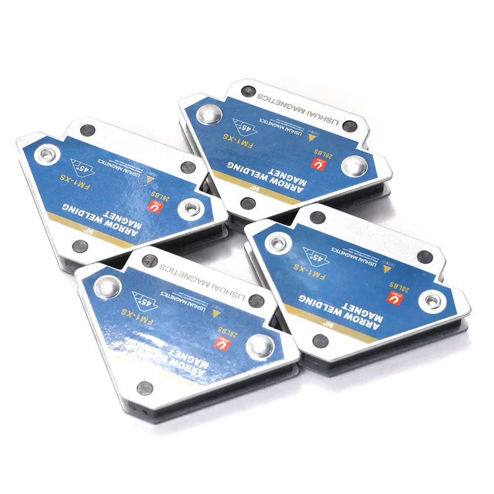 1/2/4Pc Magnetic Welding Fixer 45&deg; 90&deg; 135&deg; Multi-angle Magnet Weld Positioner Ferrite Auxiliary Locator Tool Welding Positioner magnetic welding holders magnetic welding fixer