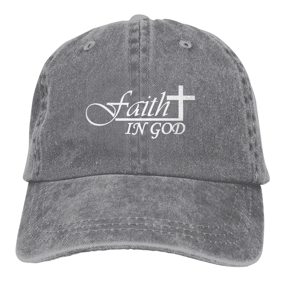 Faith In GOD Casquette, Черная мужская и женская джинсовая бейсболка, регулируемая бейсболка для гольфа