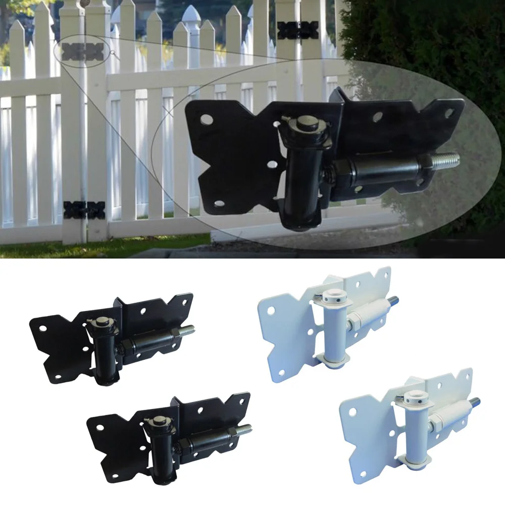 Self Closing Vinyl Fence Gate Hinges(Vinyl, PVC Fencing)- Spring Close Hinges new arrival hot selling