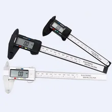 Electronic Digital Vernier Caliper Measurement Unit Precision LCD Dial Gauge Metal Digital Meter Foot Full Plastic Carbon Fiber