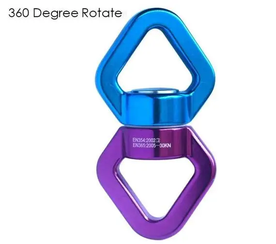 

10 Pcs FMN Yoga Climbing Swivel, 30KN Universal Ring Safety Rotational Device Rotator Multi-Function Connector