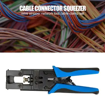 

Network Cable Line Crimping Cutter Multi-functional Pliers Wire Stripper Pliers High Hardness and Precision Light and Portable