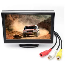 5 Inch TFT LCD Car Monitor 800*640 Auto Achteruitkijkspiegel Monitor Backup Parkeergelegenheid Waterdicht Achteruitrijcamera