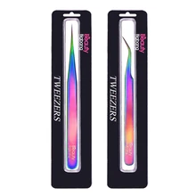 BEAUTYBIGBANG Радужный пинцет для ногтей, инструмент для маникюра, инструмент для маникюра, инструмент для ремонта, инструменты для наращивания ресниц