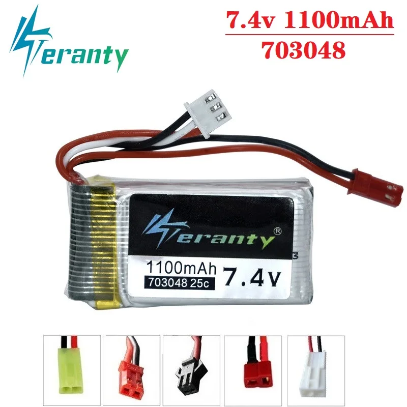 7 4 V 1000mah 703048 Lipo батарея для MJXRC X600 1100mah 25c дистанционного управления игрушки