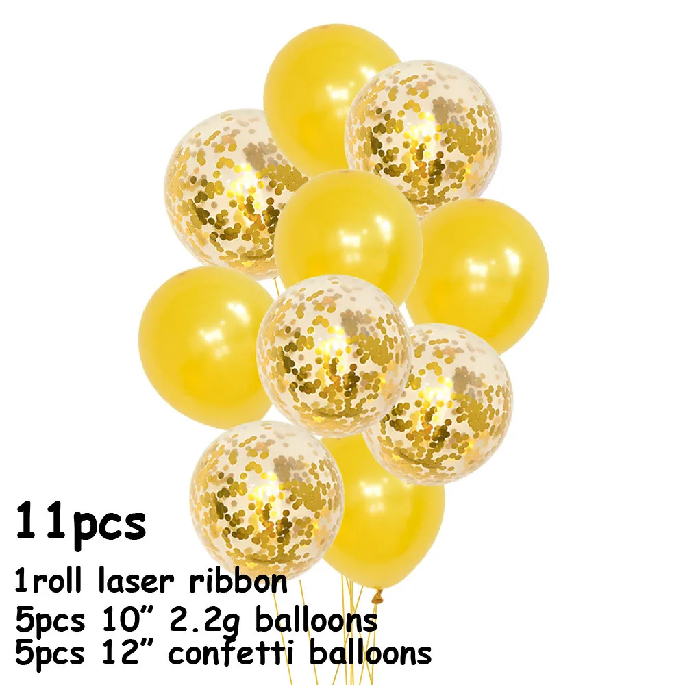 10pcs/set Glitter Confetti Latex Balloons Wedding Decoration Birthday Party Baby Shower Home Christmas Supplies | Дом и сад
