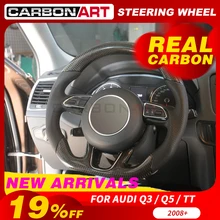 Руль из углеродного волокна для audi Q3 Q5 Q7 Автомобильный Стайлинг спортивный руль для Audi TT