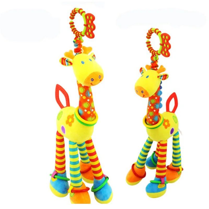 Infant Baby Development Soft Giraffe Tier HandbellsIUattles Griff Spielzeug  WUE