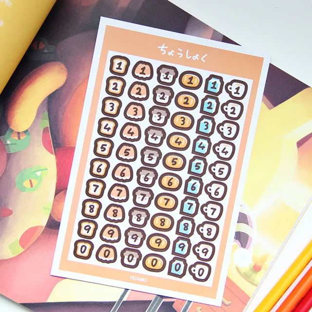 韓国かわいい数字シリーズステッカー笑顔花パンギフトバッグステッカー Diy クリエイティブ封筒シール壁ステッカー Stickers Aliexpress