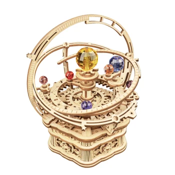 Robotime Rokr Music Box Starry Night 3D Wooden Puzzle Game Assembly Model Building Kits Toys for Children Kids Birthday Gifts 2