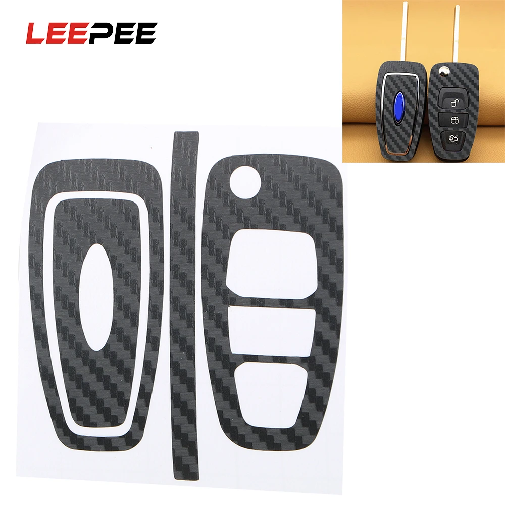 LEEPEE 1 комплект модифицированный самоклеящийся Чехол для автомобильного ключа Ford