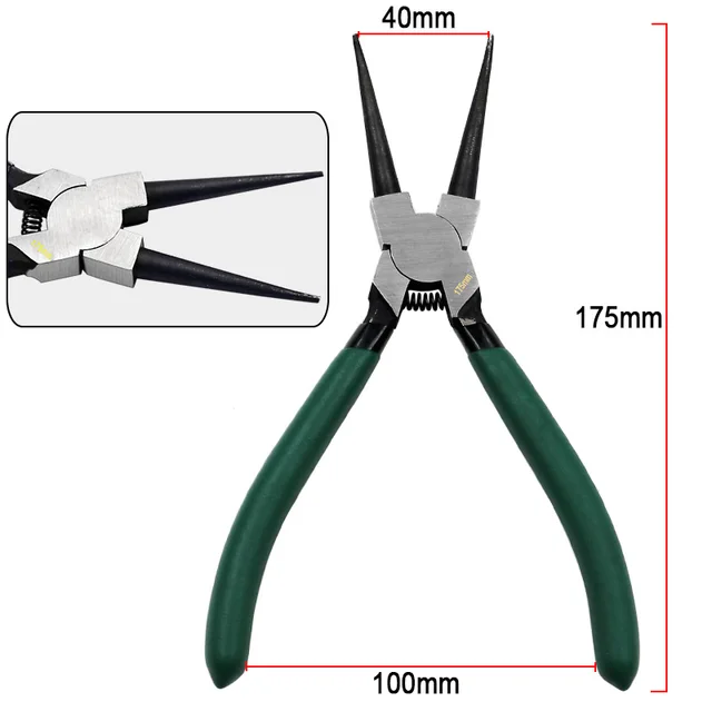 7 Inch Internal External Curved Straight Tip Circlip Snap Ring Plier Bike DBIRD 2number