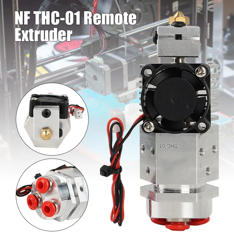 

2019 Hotend Kit 3 in 1 out Multi-color Switching Remote Extruder Hotend Kit for NF THC-01 X-Best