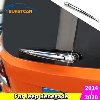 

For Jeep Renegade 2014 - 2020 3Pcs/Set ABS Chrome Rear Water Wiper Protection Cover Wiper Windshield Blade Trim Sticker