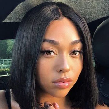 

WOME Brazilian Straight Short Bob Wigs 13x4 Lace Front Human Hair Wigs Pre Plucked Hairline 150% Remy Lace Wig For Black Women