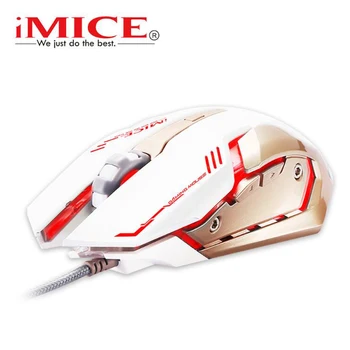 

IMICE New V8 E-sports games computer mouse 4000DPI 6D optical wired gaming mouse 7 Buttons For Desktop PC Game LOL CS
