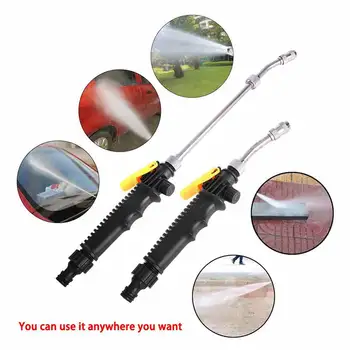 

30/48cm Multifuncional High Pressure Power Metal Water Gun Spray Nozzle Car Wash Garden Watering Irrigation Cleaning Tool