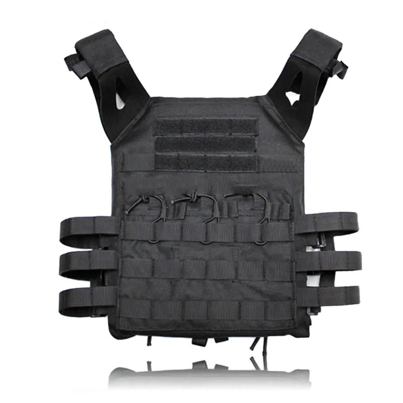 Охотничий Тактический бронежилет с JPC пластиной Molle Carrier Vest Mag Chest Rig Magazine Airsoft Пейнтбол CS защитный легкий жилет - Цвет: black